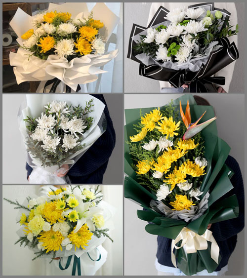 山西运城万荣县解店镇北张户村白事花束代送
